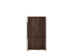 Merlot White Gloss Oak Effect Low Display Cabinet