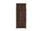 Merlot White High Gloss And Oak Effect Display Cabinet