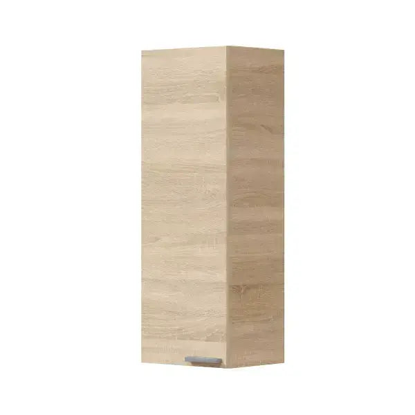 Milano Oak Effect 1 Door Small Wall Mounted Floating Bathroom Storage Cupboard — alternate product view