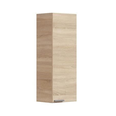 Milano Oak Effect 1 Door Small Wall Mounted Floating Bathroom Storage Cupboard