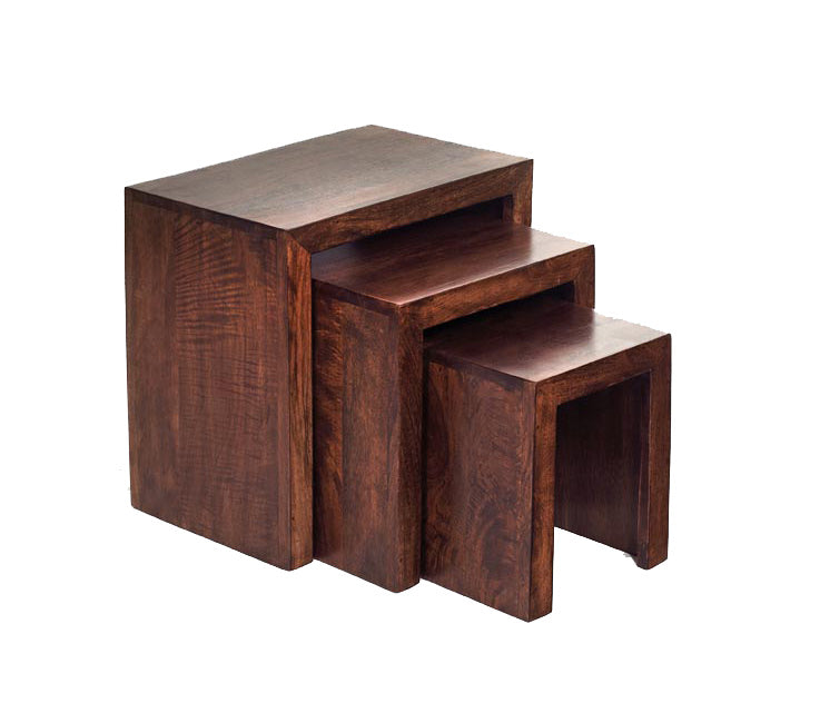 Toko Dark Mango Nest of 3 Tables — main product view
