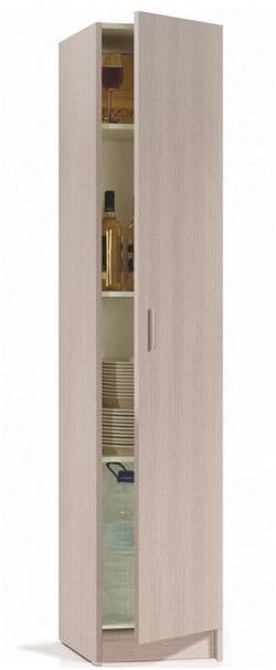 Multi Purpose Oak Narrow Storage Cupboard — front product view