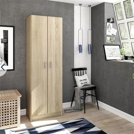 Multi Purpose Oak Wide Storage Cupboard