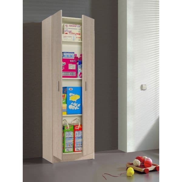 Multi Purpose Oak Wide Storage Cupboard — front product view
