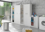 Multi Purpose White Narrow Storage Cupboard