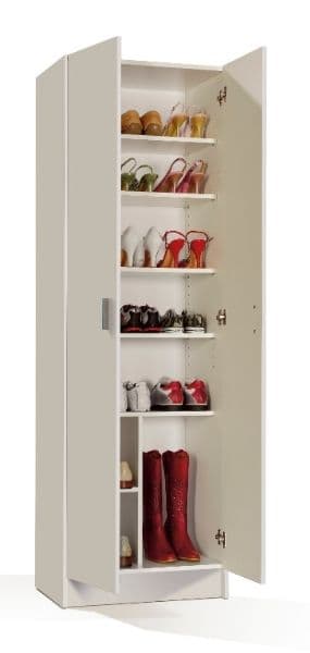 Multi Purpose White Wide Storage Cupboard — alternate product view