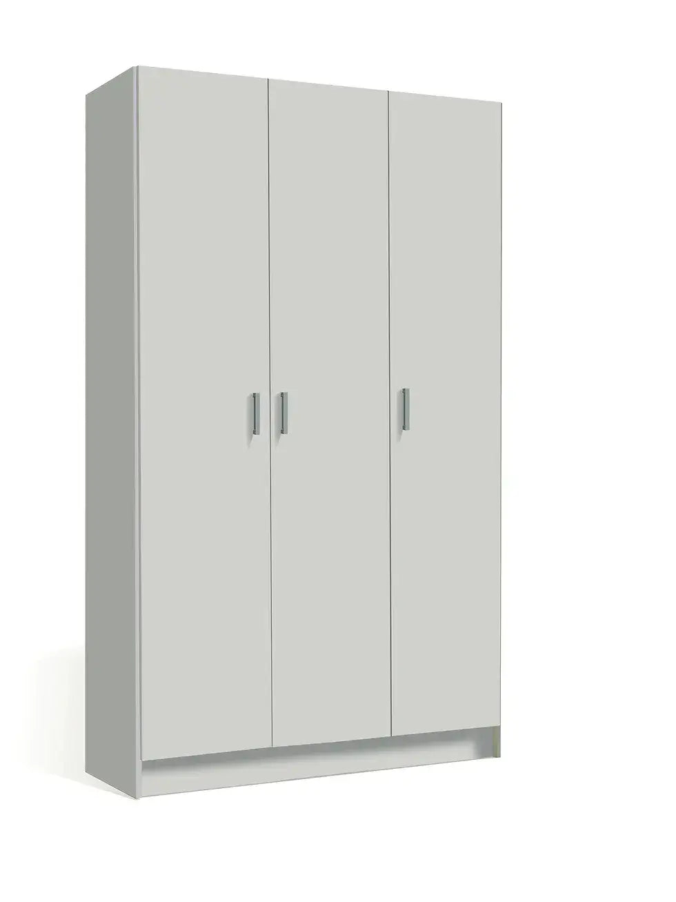 Multi Purpose White Wide Storage Cupboard 3 Door — side product view