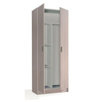 Multi Tall Oak Effect 2 Door Utility Universal Storage Cupboard