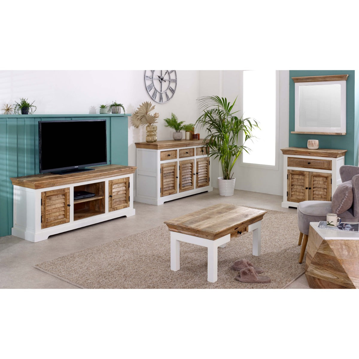 Alfie Side Table Solid Mango Wood