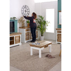 Alfie Coffee Table With Drawer Solid Mango Wood