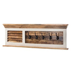 Alfie Wood Shoe Rack & Hanger Wall Hook Set
