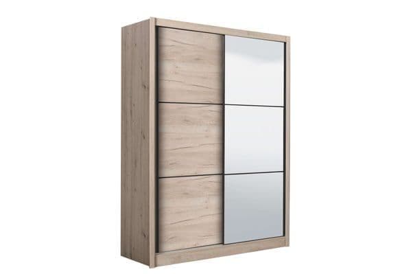 Navara Oak Effect Sliding Door Wardrobe 166cm — alternate product view