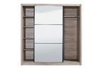 Navara Oak Effect Sliding Door Wardrobe 215cm