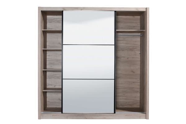 Navara Oak Effect Sliding Door Wardrobe 215cm
