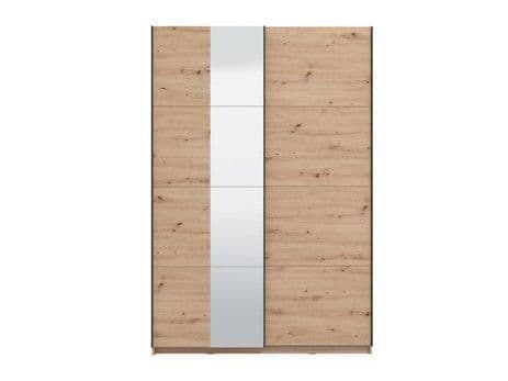 Noah Oak Effect Sliding Wardrobe With Mirror — alternate product view