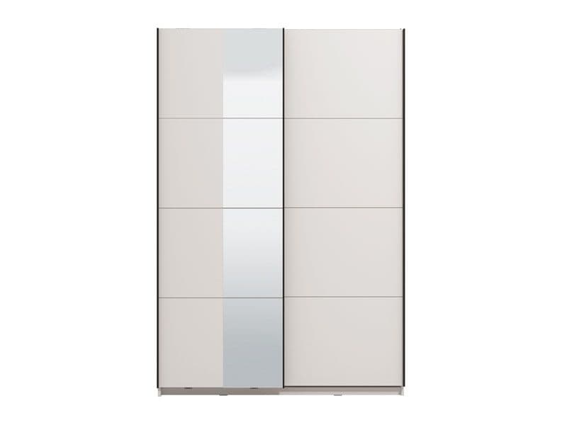 Noah White Sliding Wardrobe With Mirror