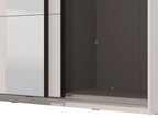 Noah White Sliding Wardrobe With Mirror