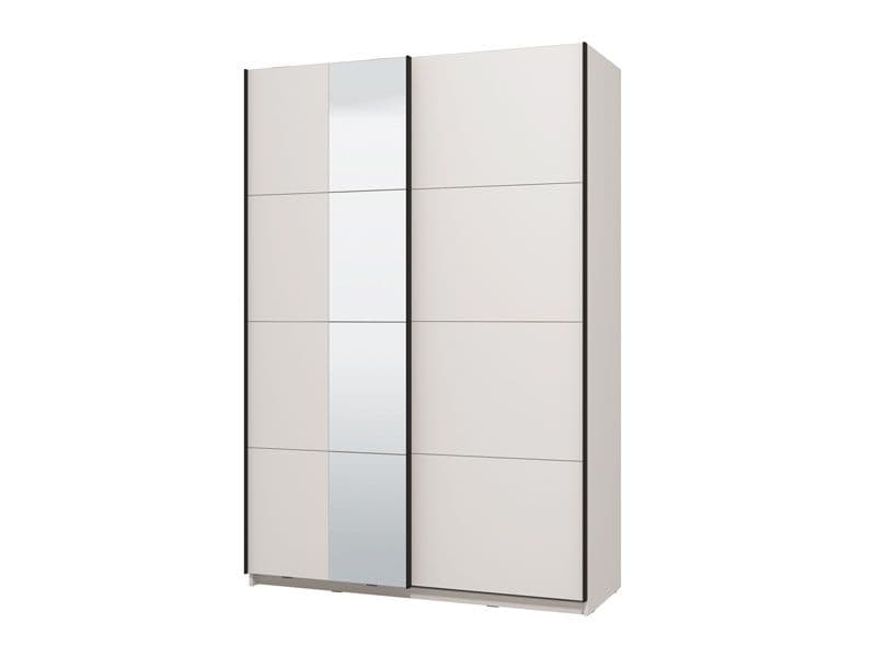 Noah White Sliding Wardrobe With Mirror