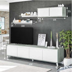 Nocca Grey and White TV Cabinet