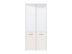 Osaka White Mirrored Large 50 Pair Shoe Cabinet Cupboard