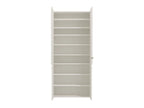 Osaka White Mirrored Large 50 Pair Shoe Cabinet Cupboard