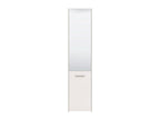 Osaka White Mirrored Slim Shoe Cabinet Cupboard