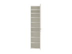 Osaka White Mirrored Slim Shoe Cabinet Cupboard