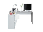 Pellegrini White and Concrete Grey Large Left or Right Flexi Corner Office Desk