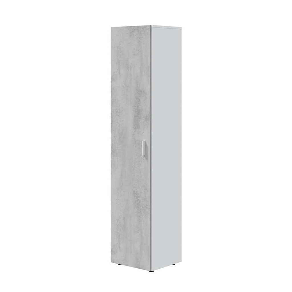 Ruben Narrow Grey & White 1 Door Universal Utility Storage Cupboard