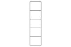 Santino White Gloss Tall 1 Glass Door Display Unit