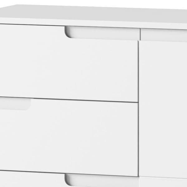 Santino White High Gloss 4 Drawer Chest of Drawers