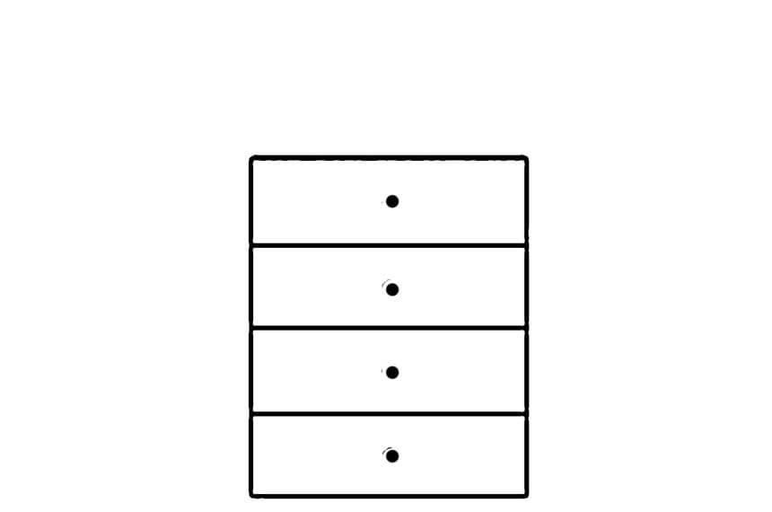 Santino White High Gloss Narrow Chest of Drawers