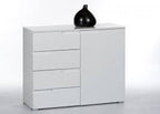Santino White High Gloss Narrow Sideboard