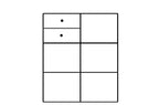 Santino White High Gloss Tall 2 Door Sideboard