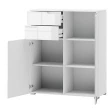 Santino White High Gloss Tall 2 Door Sideboard