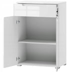 Santino White High Gloss Tall Sideboard