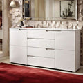 Santino White High Gloss Wide Sideboard