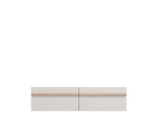 Seura Cashmere And Oak Effect Wall Mounted Floating Wide TV Unit