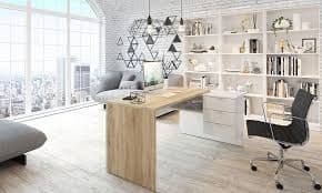 Siena Oak And White Desk
