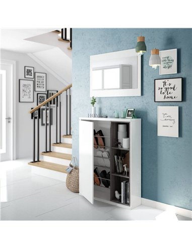 Step White Gloss Bookcase — additional product view