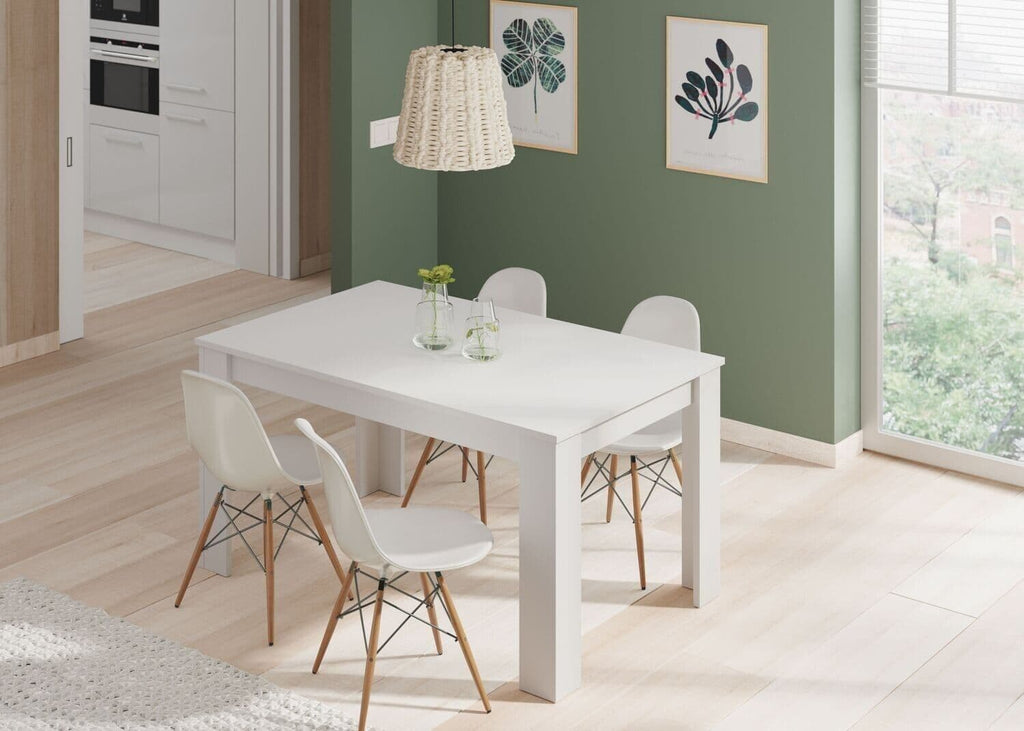 Tevez White Extending Dining Table