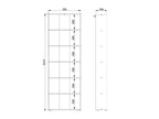 Thomas Artisan Oak Effect Slim 211.5cm Tall Bookcase