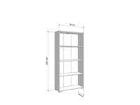 Thomas Artisan Oak Effect Slim Low Short Bookcase