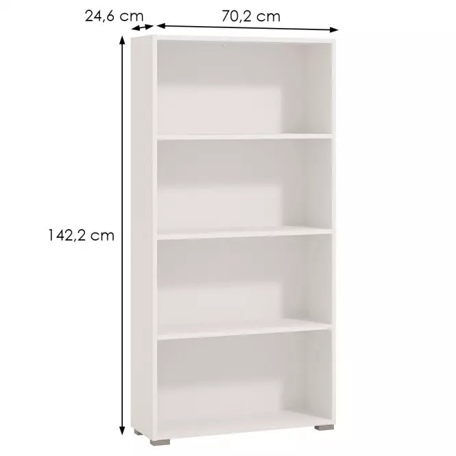 Thomas White Slim Low Short Bookcase — dimensions