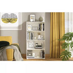 Thomas White Slim Low Short Bookcase — living room lifestyle view