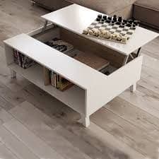 Toris Coffee Table Oak and White — angled product view