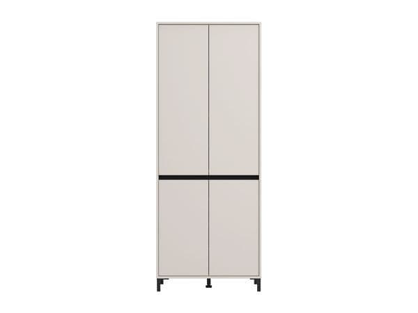 Toshiro Cashmere Taupe 40 Pair Tall Shoe Cabinet Cupboard