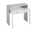 Turin Arctic Concrete Grey And White Desk/Dressing Table or Console Table