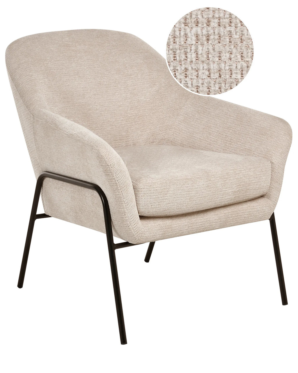 Armchair VEDDIGE Fabric Beige