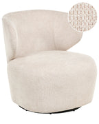 Swivel Armchair ALVDAL Fabric Beige